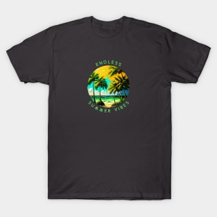 endless summer, fun summer artistic design v9 T-Shirt